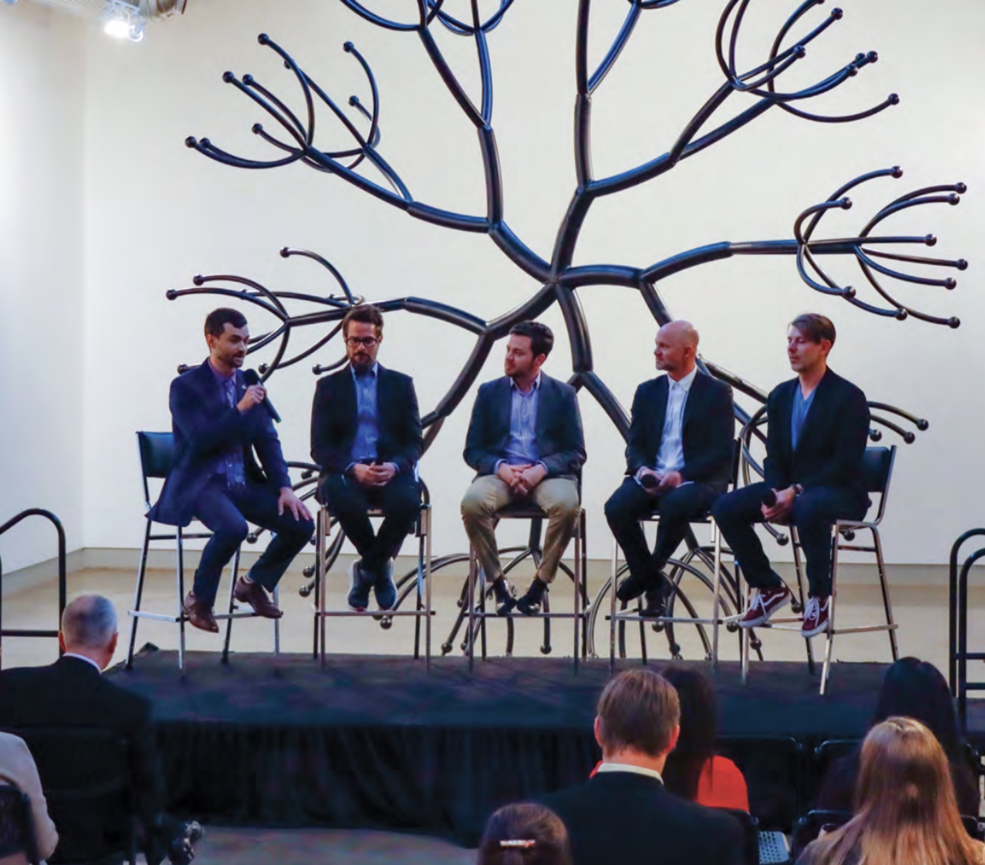 Panel discussion before an audience at the 2022 Common Senses Festival